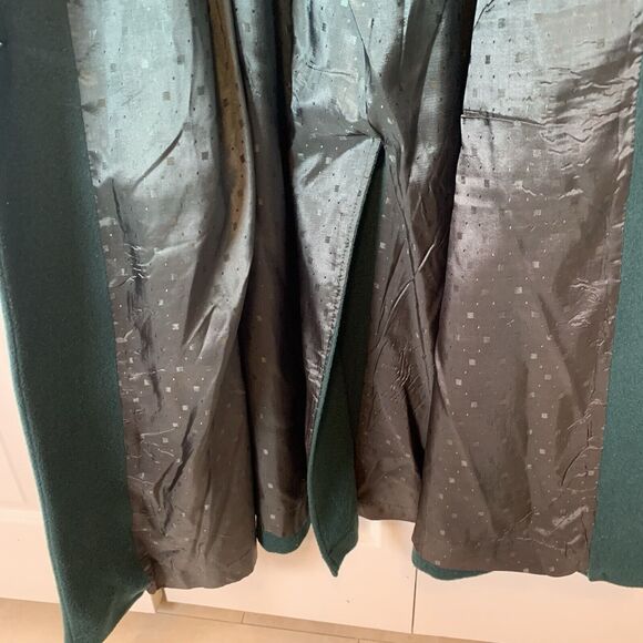 Collectibles Made in USA Overcoat Womens 14 Wool Blend Green  VTG 80s - Picture 11 of 11